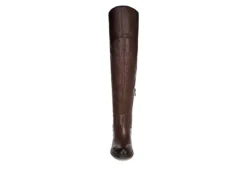 Franco Sarto Womens Haleen Wide Calf Over The Knee Boot - Brown -Shoe Style Sales US 01 300475 02
