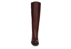 Franco Sarto Womens Meyer Wide Calf Tall Boot - Burgundy -Shoe Style Sales US 01 300505 02