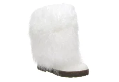 Bearpaw Womens Boetis Ii Fur Boot - White