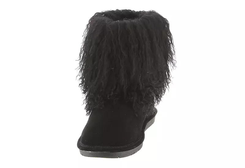 Bearpaw Womens Boo Fur Boot - Black 5 Bearpaw Womens Boo Fur Boot - Black - Image 3