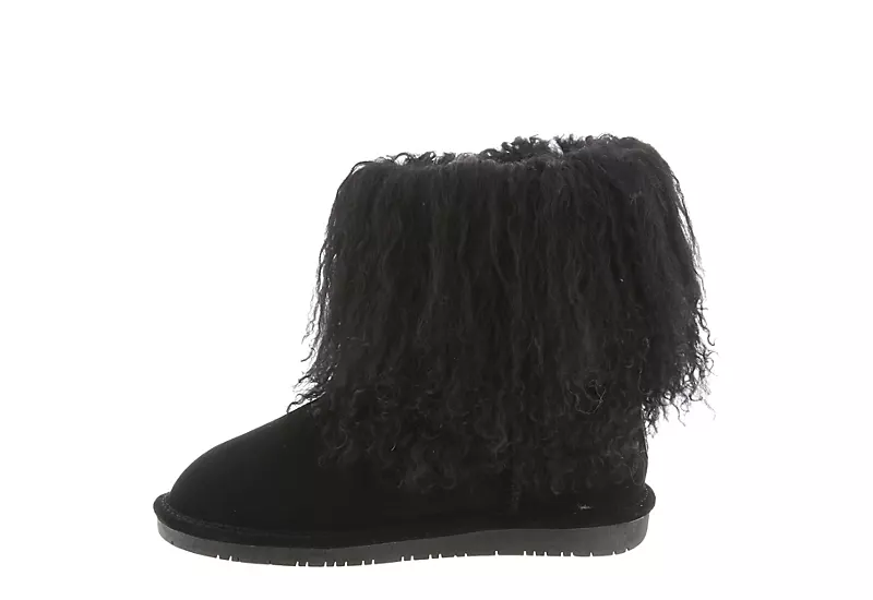 Bearpaw Womens Boo Fur Boot - Black 6 Bearpaw Womens Boo Fur Boot - Black - Image 4