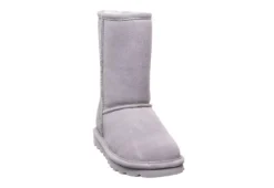Bearpaw Womens Elle Short Fur Boot - Grey 11 Bearpaw Womens Elle Short Fur Boot - Grey -Shoe Style Sales US 01 300728 02