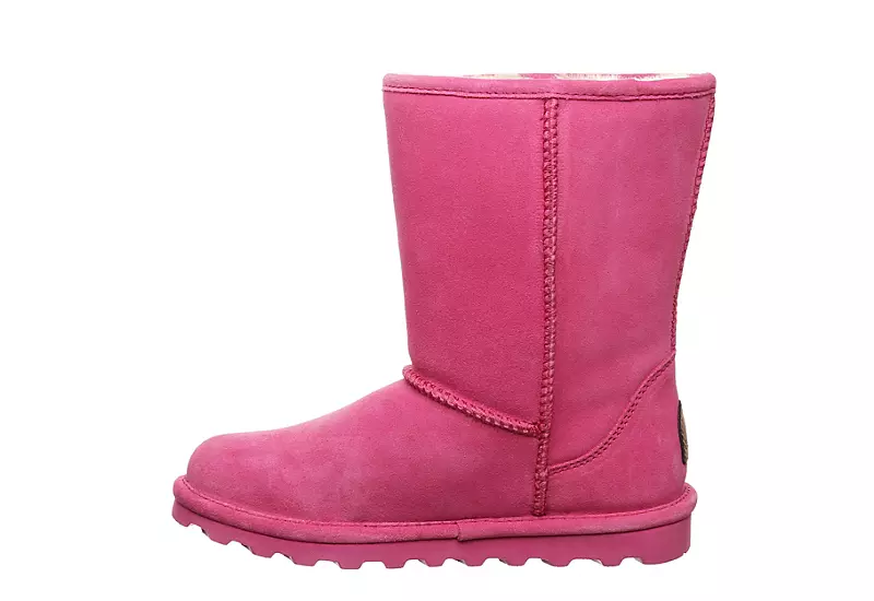 Bearpaw Womens Elle Short Fur Boot - Pink 6 Bearpaw Womens Elle Short Fur Boot - Pink - Image 4