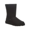 Bearpaw Womens Elle Short Vegan Fur Boot - Black -Shoe Style Sales US 01 300736 00