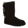 Bearpaw Womens Eloise Fur Boot - Black -Shoe Style Sales US 01 300743 00