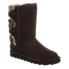 Bearpaw Womens Eloise Wide Calf Fur Boot - Chocolate -Shoe Style Sales US 01 300746 00