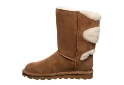 Bearpaw Womens Eloise Wide Calf Fur Boot - Tan -Shoe Style Sales US 01 300747 03