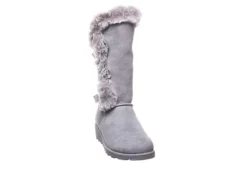 Bearpaw Womens Genevieve Fur Boot - Grey -Shoe Style Sales US 01 300752 02