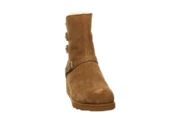 Bearpaw Womens Lucy Fur Wedge Boot - Tan -Shoe Style Sales US 01 300779 02