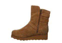 Bearpaw Womens Lucy Fur Wedge Boot - Tan -Shoe Style Sales US 01 300779 03