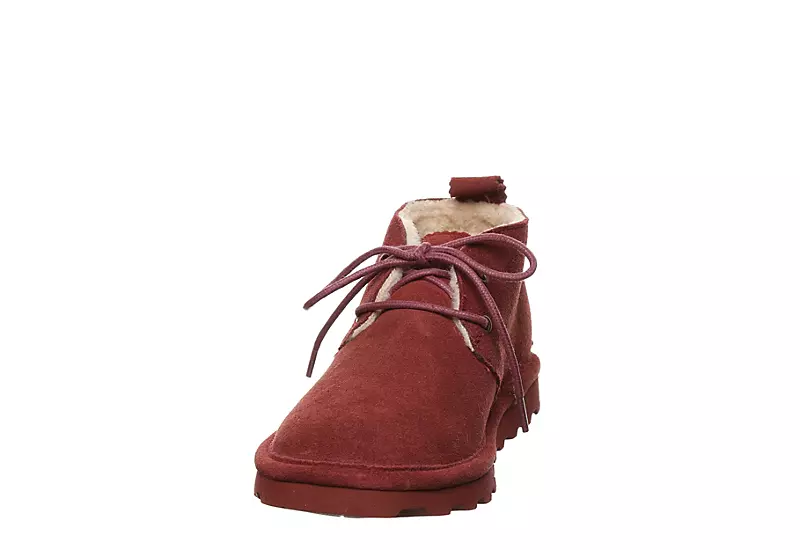 Bearpaw Womens Skye Lace-up Fur Boot - Dark Red 5 Bearpaw Womens Skye Lace-up Fur Boot - Dark Red - Image 3