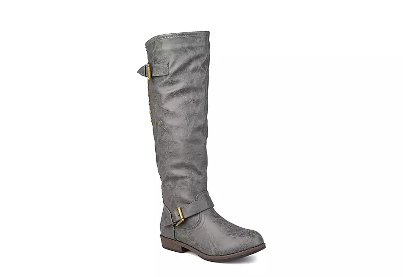 Journee Collection Womens Spokane Extra Wide Calf Tall Boot - Dark Grey 3 Journee Collection Womens Spokane Extra Wide Calf Tall Boot - Dark Grey