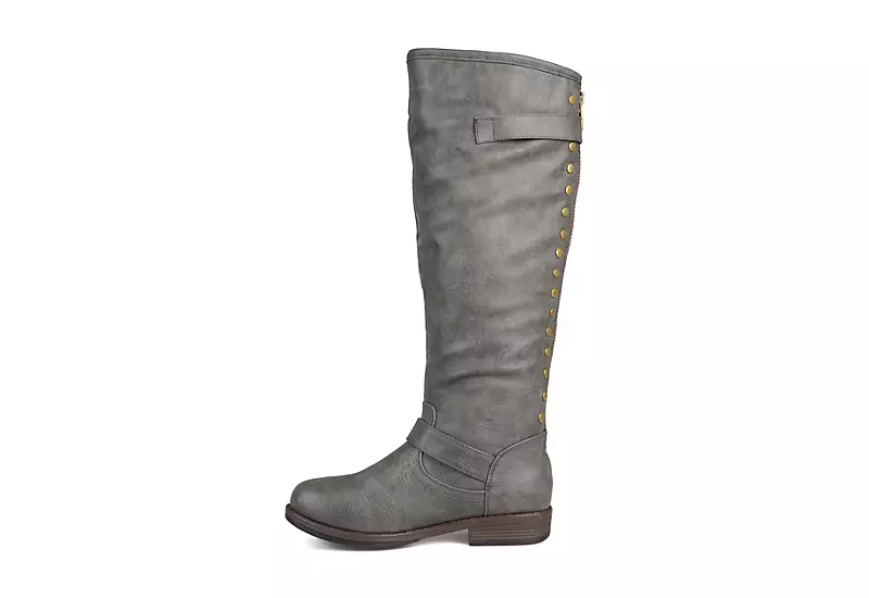 Journee Collection Womens Spokane Extra Wide Calf Tall Boot - Dark Grey 6 Journee Collection Womens Spokane Extra Wide Calf Tall Boot - Dark Grey - Image 4