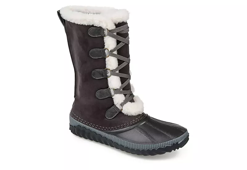 Journee Collection Womens Blizzard Duck Boot - Grey 3 Journee Collection Womens Blizzard Duck Boot - Grey
