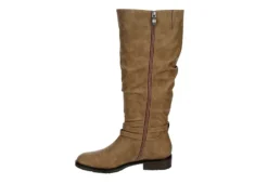Xappeal Womens Nadeen Wide Calf Riding Boot - Taupe -Shoe Style Sales US 01 301863 03