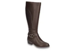 Easy Street Womens Luella Casual Tall Boot - Brown