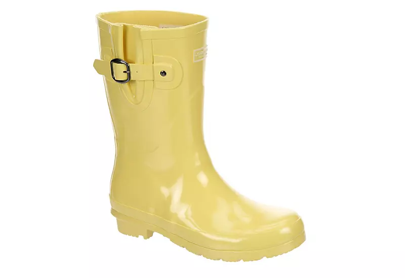 London Fog Womens Piccadilly Rain Boot - Yellow 3 London Fog Womens Piccadilly Rain Boot - Yellow