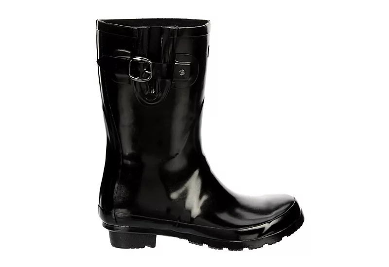 London Fog Womens Piccadilly Rain Boot - Black 4 London Fog Womens Piccadilly Rain Boot - Black - Image 2