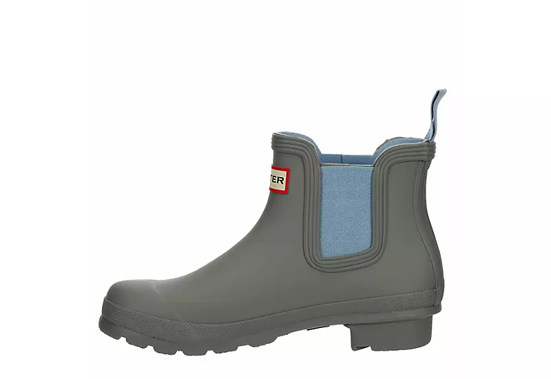 Hunter Boots Llc Womens Original Chelsea Rain Boot - Grey 6 Hunter Boots Llc Womens Original Chelsea Rain Boot - Grey - Image 4
