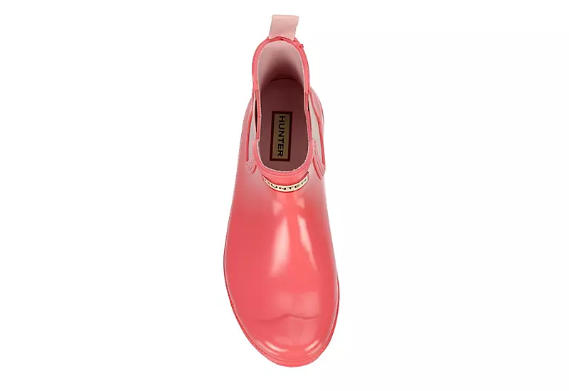 Hunter Boots Llc Womens Original Chelsea Gloss Rain Boot - Pink 8 Hunter Boots Llc Womens Original Chelsea Gloss Rain Boot - Pink - Image 6