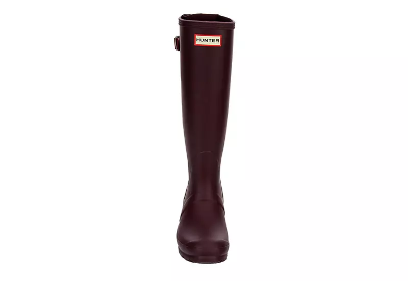 Hunter Boots Llc Womens Original Back Adj Rain Boot - Dark Red 5 Hunter Boots Llc Womens Original Back Adj Rain Boot - Dark Red - Image 3