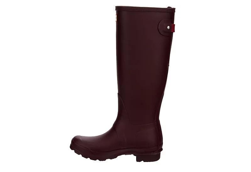Hunter Boots Llc Womens Original Back Adj Rain Boot - Dark Red 6 Hunter Boots Llc Womens Original Back Adj Rain Boot - Dark Red - Image 4