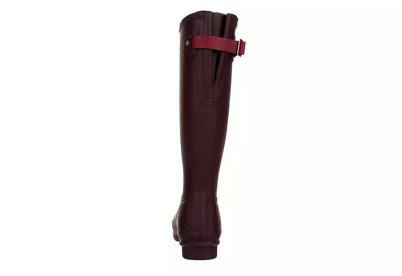 Hunter Boots Llc Womens Original Back Adj Rain Boot - Dark Red 7 Hunter Boots Llc Womens Original Back Adj Rain Boot - Dark Red - Image 5