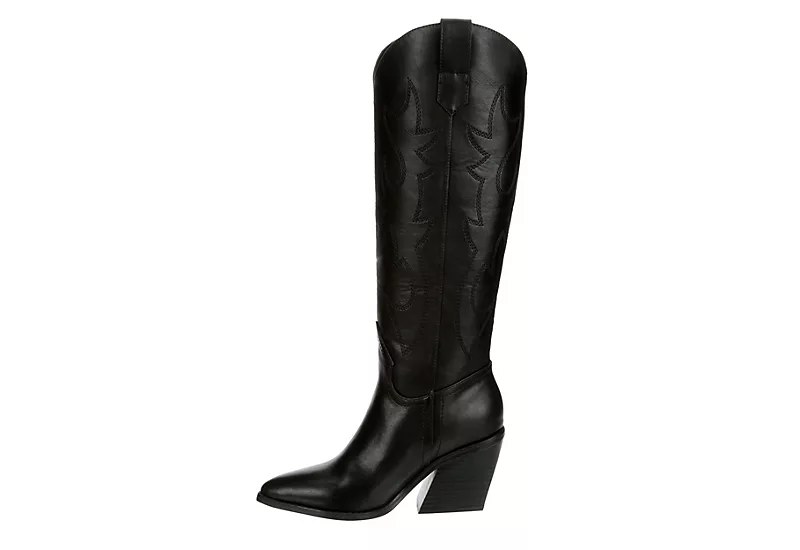 Madden Girl Womens Arizona Western Boot - Black 6 Madden Girl Womens Arizona Western Boot - Black - Image 4