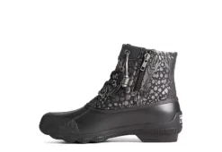 Sperry Womens Syren Gulf Metallic Animal Duck Boot - Black -Shoe Style Sales US 01 302509 02