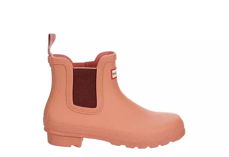 Hunter Boots Llc Womens Original Chelsea Rain Boot - Pink 4 Hunter Boots Llc Womens Original Chelsea Rain Boot - Pink - Image 2