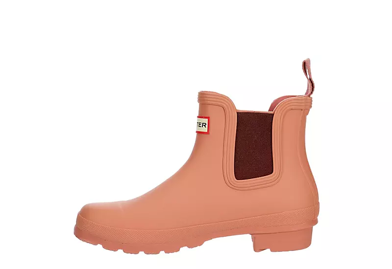 Hunter Boots Llc Womens Original Chelsea Rain Boot - Pink 6 Hunter Boots Llc Womens Original Chelsea Rain Boot - Pink - Image 4