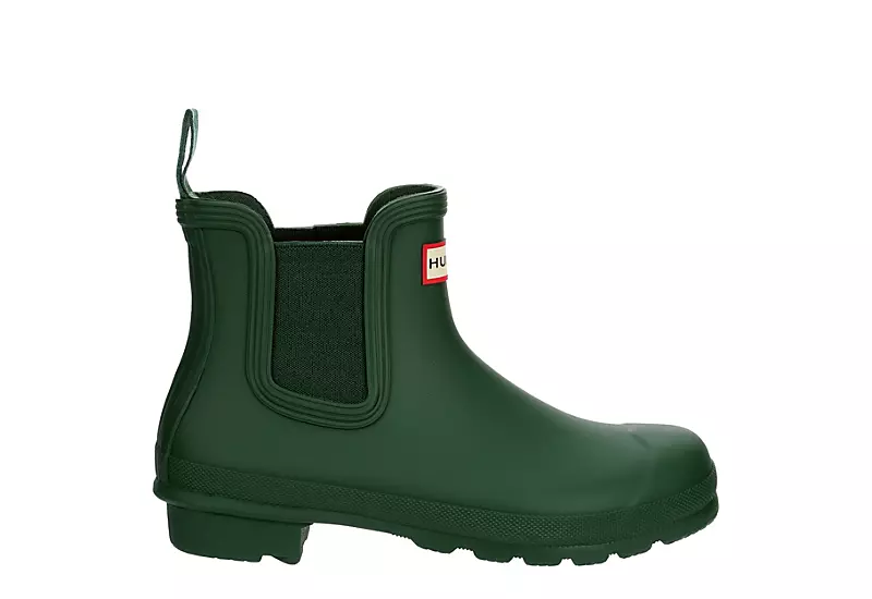 Hunter Boots Llc Womens Original Chelsea Rain Boot - Dark Green 4 Hunter Boots Llc Womens Original Chelsea Rain Boot - Dark Green - Image 2