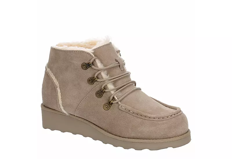 Bearpaw Womens Malinda Lace-up Boot - Stone 3 Bearpaw Womens Malinda Lace-up Boot - Stone
