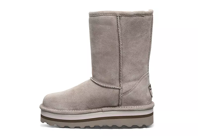 Bearpaw Womens Retro Elle Fur Boot - Stone 6 Bearpaw Womens Retro Elle Fur Boot - Stone - Image 4