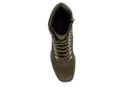 Limelight Womens Halle Lace-up Boot - Olive 14 Limelight Womens Halle Lace-up Boot - Olive -Shoe Style Sales US 01 302780 05