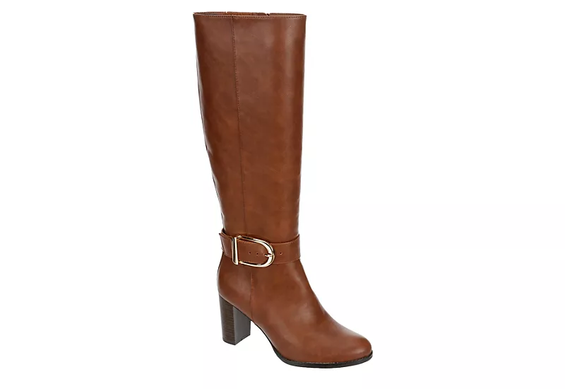 Lauren Blakwell Womens Raquel Wide Calf Tall Dress Boot - Cognac 3 Lauren Blakwell Womens Raquel Wide Calf Tall Dress Boot - Cognac