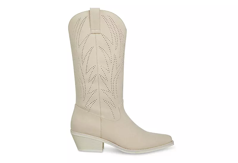 Madden Girl Womens Ryder Western Boot - Ivory 4 Madden Girl Womens Ryder Western Boot - Ivory - Image 2