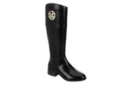 Michael By Michael Shannon Womens Brielle Wide Calf Tall Riding Boot - Black