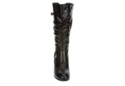 Lauren Blakwell Womens Johanna Wide Calf Wedge Boot - Black -Shoe Style Sales US 01 302867 02