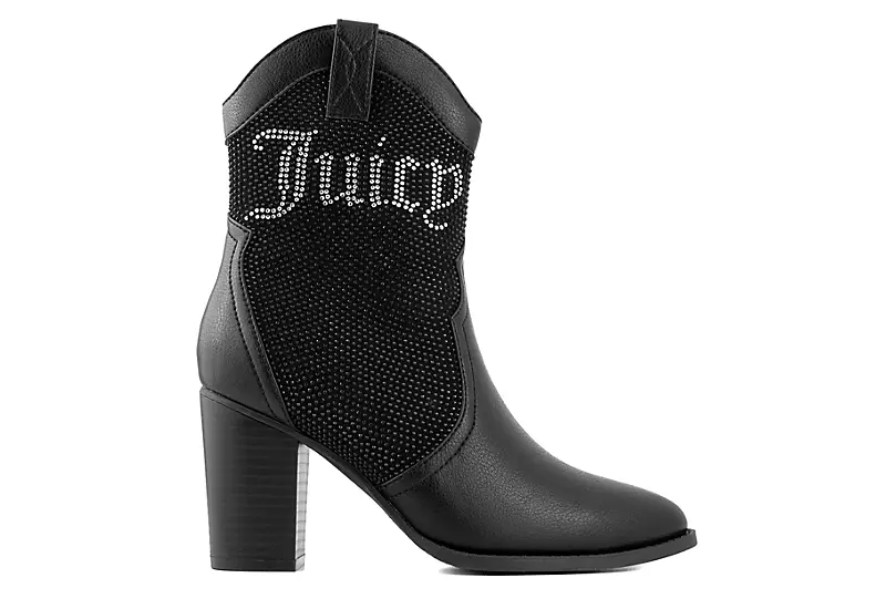 Juicy Couture Womens Tamra Western Boot - Black 4 Juicy Couture Womens Tamra Western Boot - Black - Image 2