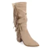 Journee Collection Womens Hartly Fringed Extra Wide Calf Dress Boot - Taupe 2 Journee Collection Womens Hartly Fringed Extra Wide Calf Dress Boot - Taupe -Shoe Style Sales US 01 303183 00