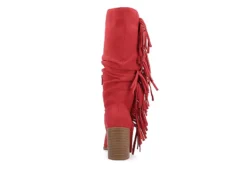 Journee Collection Womens Hartly Fringed Extra Wide Calf Dress Boot - Red 13 Journee Collection Womens Hartly Fringed Extra Wide Calf Dress Boot - Red -Shoe Style Sales US 01 303199 04