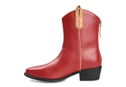 Journee Collection Womens Novva Western Ankle Boot - Red 12 Journee Collection Womens Novva Western Ankle Boot - Red -Shoe Style Sales US 01 303313 03