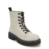 Unionbay Womens Lester Combat Boot - Off White -Shoe Style Sales US 01 303383 00