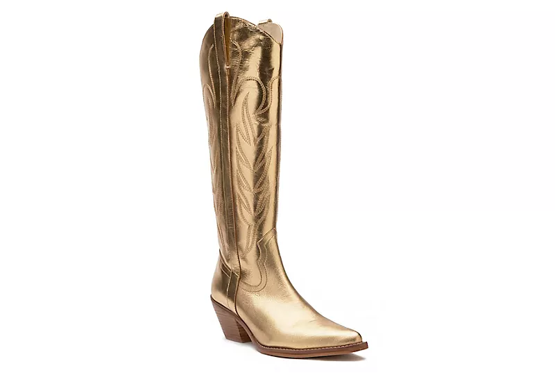 Coconuts Womens Agency Western Boot - Gold 3 Coconuts Womens Agency Western Boot - Gold