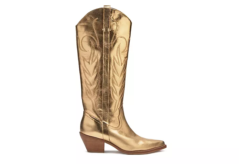 Coconuts Womens Agency Western Boot - Gold 4 Coconuts Womens Agency Western Boot - Gold - Image 2