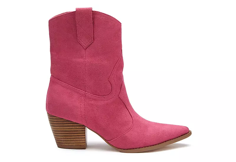 Coconuts Womens Bambi Western Boot - Bright Pink 4 Coconuts Womens Bambi Western Boot - Bright Pink - Image 2