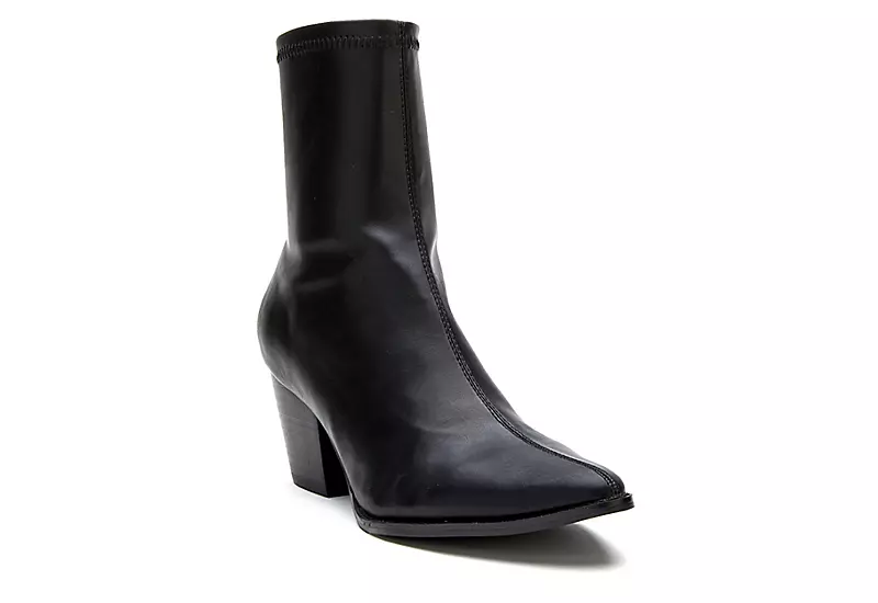 Coconuts Womens Kyra Ankle Western Boot - Black 3 Coconuts Womens Kyra Ankle Western Boot - Black