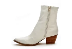 Coconuts Womens Kyra Ankle Western Boot - Bone -Shoe Style Sales US 01 303526 03
