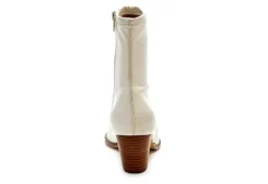 Coconuts Womens Kyra Ankle Western Boot - Bone -Shoe Style Sales US 01 303526 04